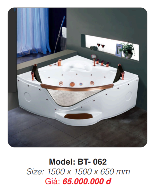 Bồn Tắm Massage Đặt Sàn Roland BT-062 - 5