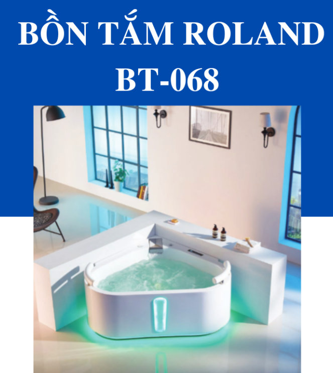 Bồn Tắm Massage Đặt Sàn Roland BT-068