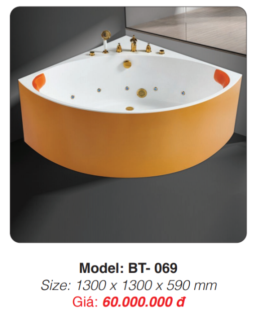 Bồn Tắm Massage Đặt Sàn Roland BT-069 - 3
