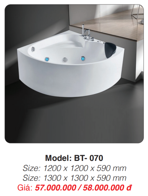 Bồn Tắm Massage Đặt Sàn Roland BT-070 - 3