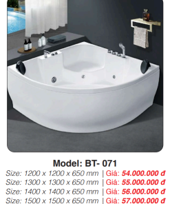 Bồn Tắm Massage Đặt Sàn Roland BT-071 - 7