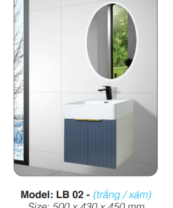 Tủ Lavabo Roland LB 02 ( Trắng / Xám ) - 8 Tủ Lavabo Roland LB 02 ( Trắng / Xám ) - 7