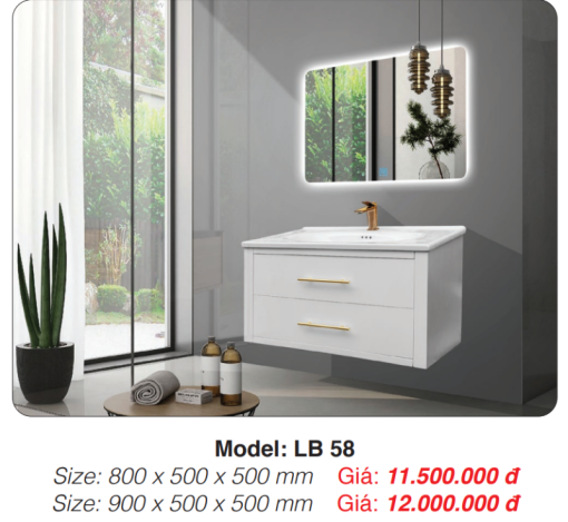 Tủ Lavabo Roland LB 58 - 3
