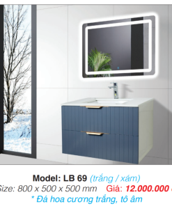 Tủ Lavabo Roland LB 69 (trắng / xám) - 7