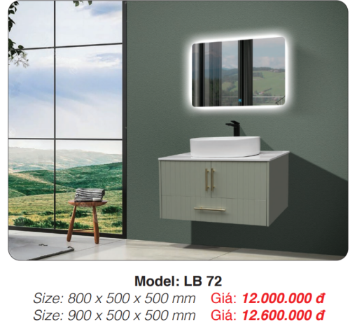 Tủ Lavabo Roland LB 72 - 3
