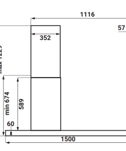 MÁY HÚT MÙI ĐỘC LẬP KAFF KF-IS1500B LUX - 14 MÁY HÚT MÙI ĐỘC LẬP KAFF KF-IS1500B LUX - 13
