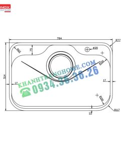 Chậu rửa bát KONOX TARI 7851SR - 34 Chậu rửa bát KONOX TARI 7851SR - 33