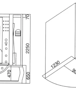 Phòng Tắm Hơi Ướt Roland PXH-086 - 8 Phòng Tắm Hơi Ướt Roland PXH-086 - 7