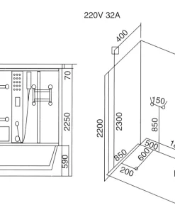 Phòng Xông Hơi Ướt Roland PXH-101 - 9