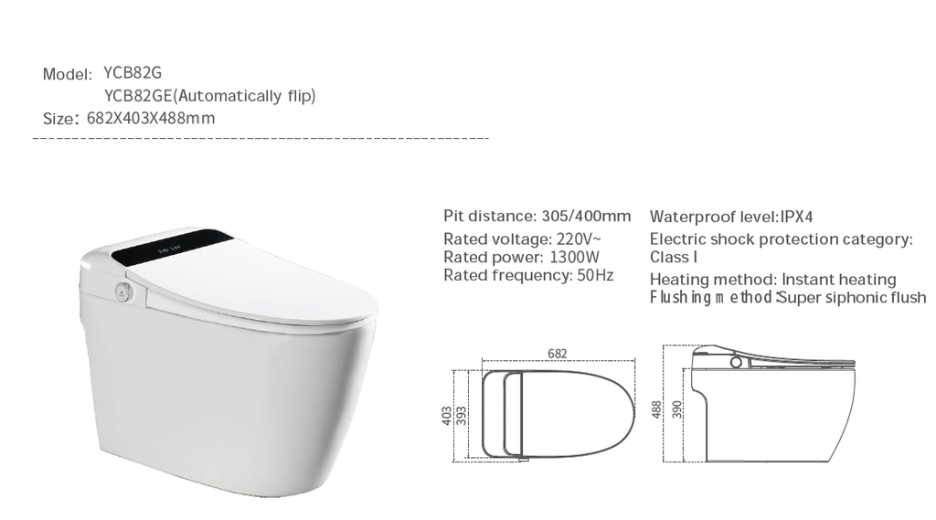 Bồn Cầu Điện Tử Roland DT82GE