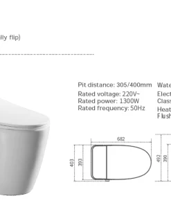 Bồn Cầu Điện Tử Roland DT84GE - 8 Bồn Cầu Điện Tử Roland DT84GE - 7