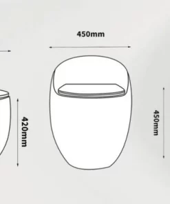 Bồn Cầu 1 Khối Roland X4 - 12 Bồn Cầu 1 Khối Roland X4 - 11