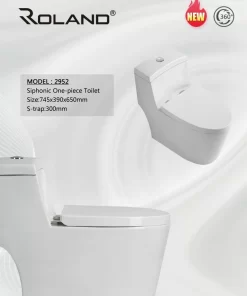 Bồn Cầu Một Khối Roland 2952 - 14 Bồn Cầu Một Khối Roland 2952 - 13