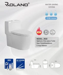 Bồn Cầu Một Khối Roland 3610 - 9