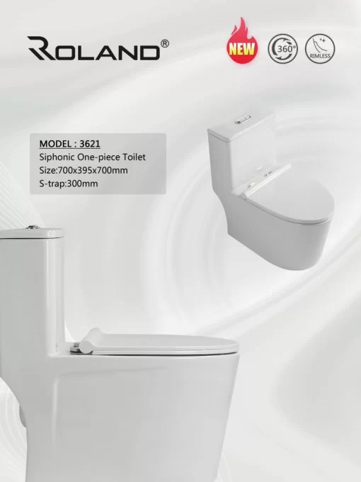 Bồn Cầu Một Khối Roland 3621 - 3