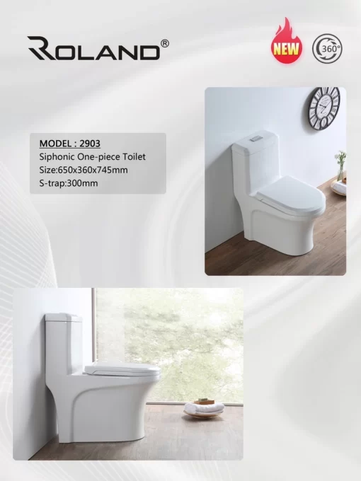 Bồn Cầu Một Khối Roland 2903 - 3