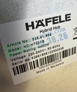 Bếp Điện Từ Kết Hợp 2 Vùng Nấu HC-H7321B Hafele 536.61.856 - 97