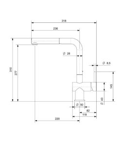 Vòi Rửa Bát Reginox CEDAR Chrome HMH.R31636 - 11