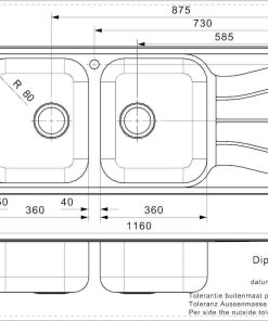 Chậu rửa chén Reginox Diplomat 30 Lux HMH.R02254 - 7