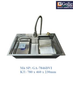 CHẬU RỬA CHÉN BÁT 1 HỘC VÒI ÂM GOLICAA GA-7846DVI - 13