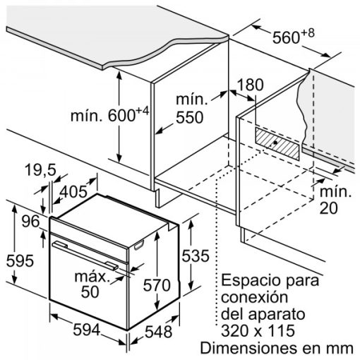 Lò nướng Bosch HBA512ES0 |Serie 4 - 3