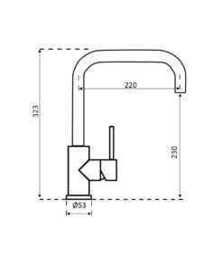 Vòi rửa bát nóng lạnh Reginox Crystal HMH.R30530 - 7