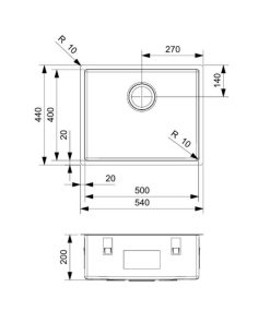 Chậu Rửa Bát Reginox New York 50×40 HMH.R34262 - 5