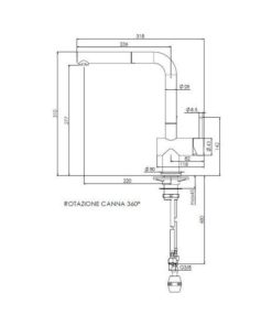 Vòi rửa bát nóng lạnh Reginox CEDAR HMH.R31643 - 13