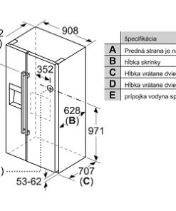 Tủ lạnh Bosch KAD93ABEP Series 6 Độc lập Side by side - 47
