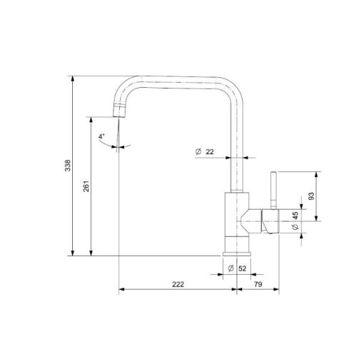 Vòi rửa bát nóng lạnh Reginox Crystal HMH.R30516 - 5