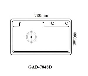 Chậu rửa bát Golicaa GAD-7848D - 7