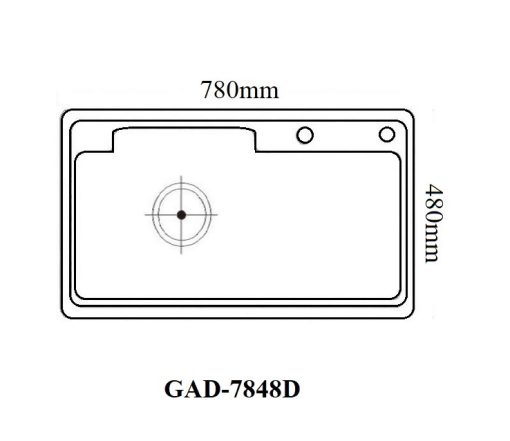Chậu rửa bát Golicaa GAD-7848D - 3