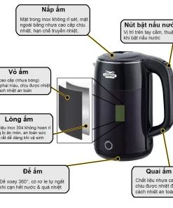 Ấm đun siêu tốc Ladomax HA-883 - 15