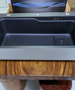 CHẬU RỬA CHÉN BÁT PHỦ NANO ĐEN GOLICAA GA-7545ND - 12 CHẬU RỬA CHÉN BÁT PHỦ NANO ĐEN GOLICAA GA-7545ND - 11