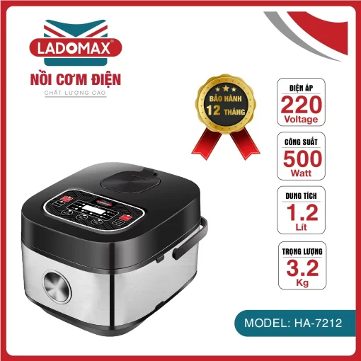 Nồi cơm điện 1.2 Lít Ladomax HA-7212 - 5
