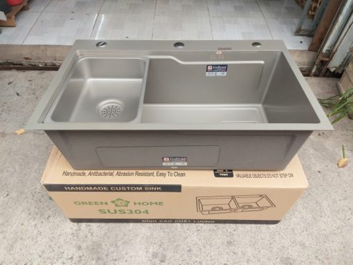 CHẬU RỬA CHÉN BÁT PHỦ NANO XÁM GOLICAA GA-7545NX - 5