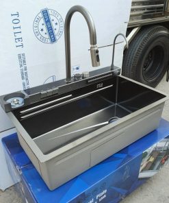 Chậu Inox liền vòi xả thác thông minh 1 hộc GOLICAA GA-7546SV - 16 Chậu Inox liền vòi xả thác thông minh 1 hộc GOLICAA GA-7546SV - 15