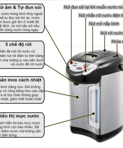 Bình thủy điện 3.6L Ladomax HA-1636 - 18 Bình thủy điện 3.6L Ladomax HA-1636 - 17