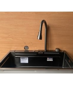 Chậu rửa Inox liền vòi xả thác thông minh 1 hộc GOLICAA GA-7546LV - 9