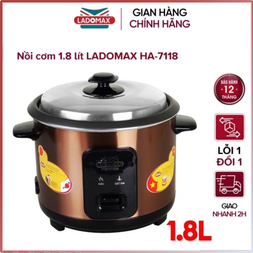 Nồi cơm điện nắp rời Ladomax HA-7118 - 1