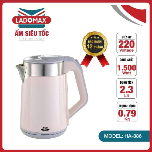 Ấm đun siêu tốc Ladomax HA-886 - 7