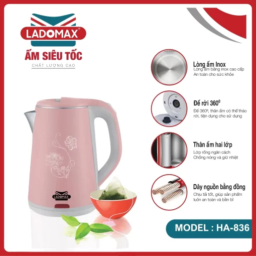 ẤM ĐUN SIÊU TỐC LADOMAX HA-836 - 5