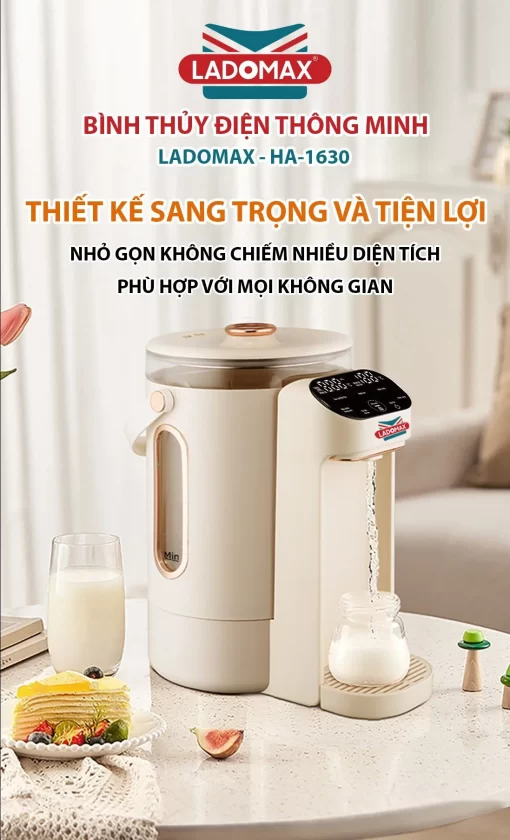 Bình thủy điện thông minh Ladomax HA-1630 - 9