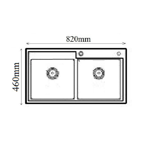 Chậu rửa bát Golicaa GCD-8246 - 3