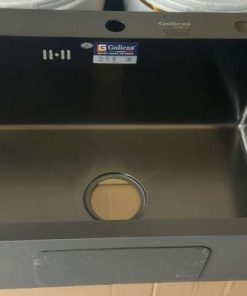 CHẬU RỬA CHÉN BÁT 1 HỘC INOX PHỦ NANO ĐEN GOLICAA GA-6045ND - 11