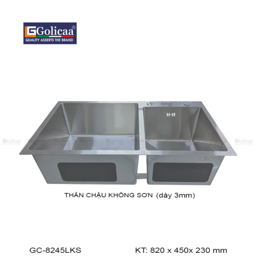 CHẬU RỬA CHÉN BÁT GOLICAA GC-8245LKS - 1