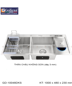 CHẬU RỬA CHÉN BÁT GOLICAA GD-10048DKS - 9