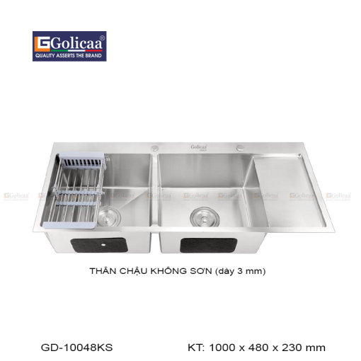 CHẬU RỬA CHÉN GOLICAA GD-10048KS - 1
