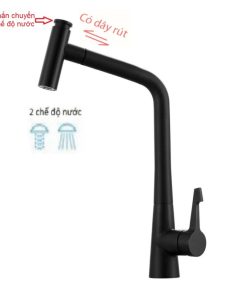 Vòi rửa chén nóng lạnh GOLICAA GL-441B - 7