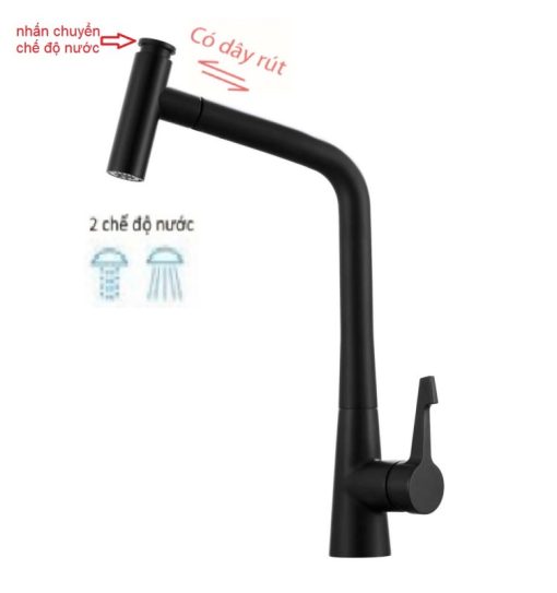 Vòi rửa chén nóng lạnh GOLICAA GL-441B - 3